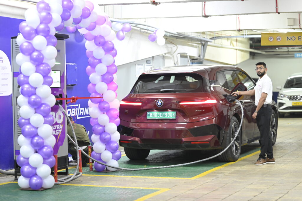 At Mobilane charging station charger BMW Car 