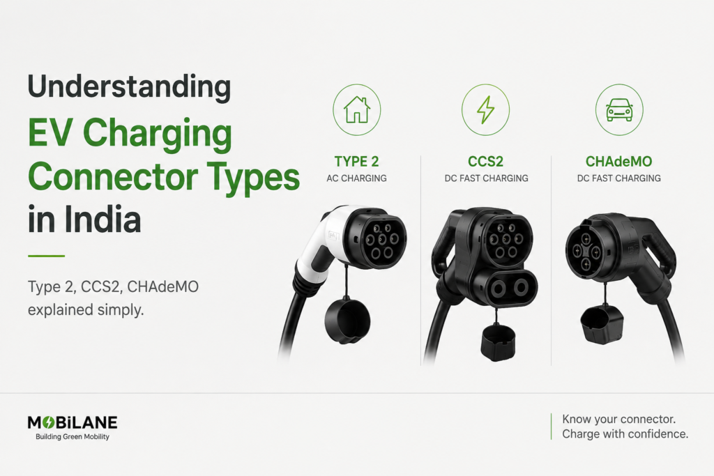 Understanding CCS2, CHAdeMO and Type 2: A Simple EV Charging Connector Guide for India