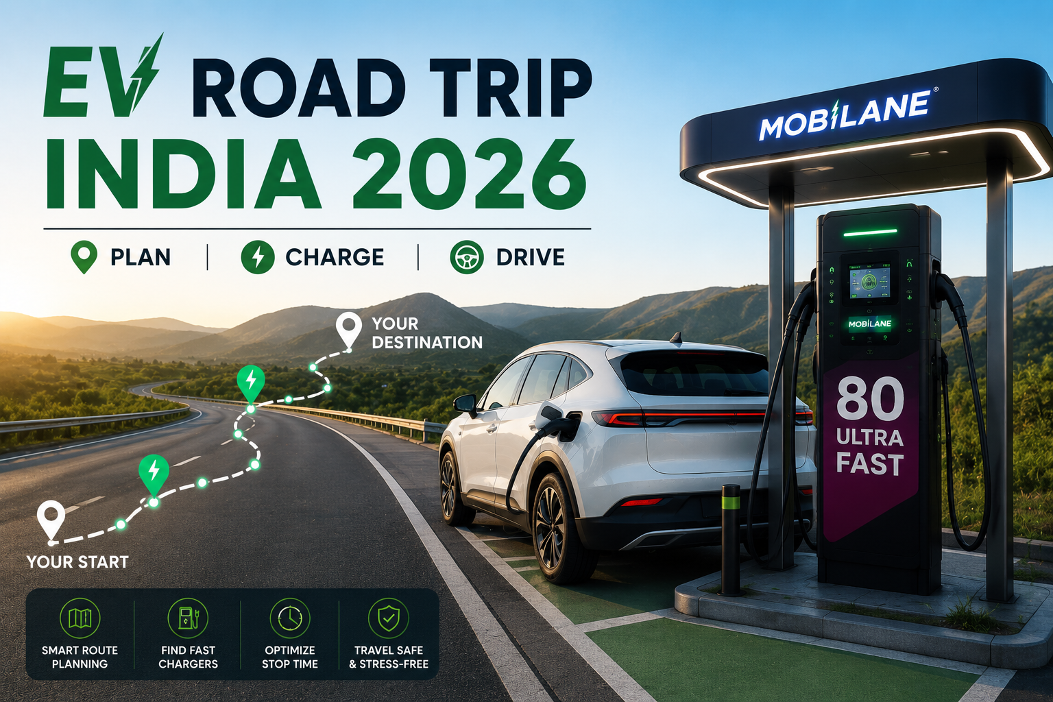 How to Plan a Long-Distance EV Road Trip in India (Route Planning + Charging Stops)